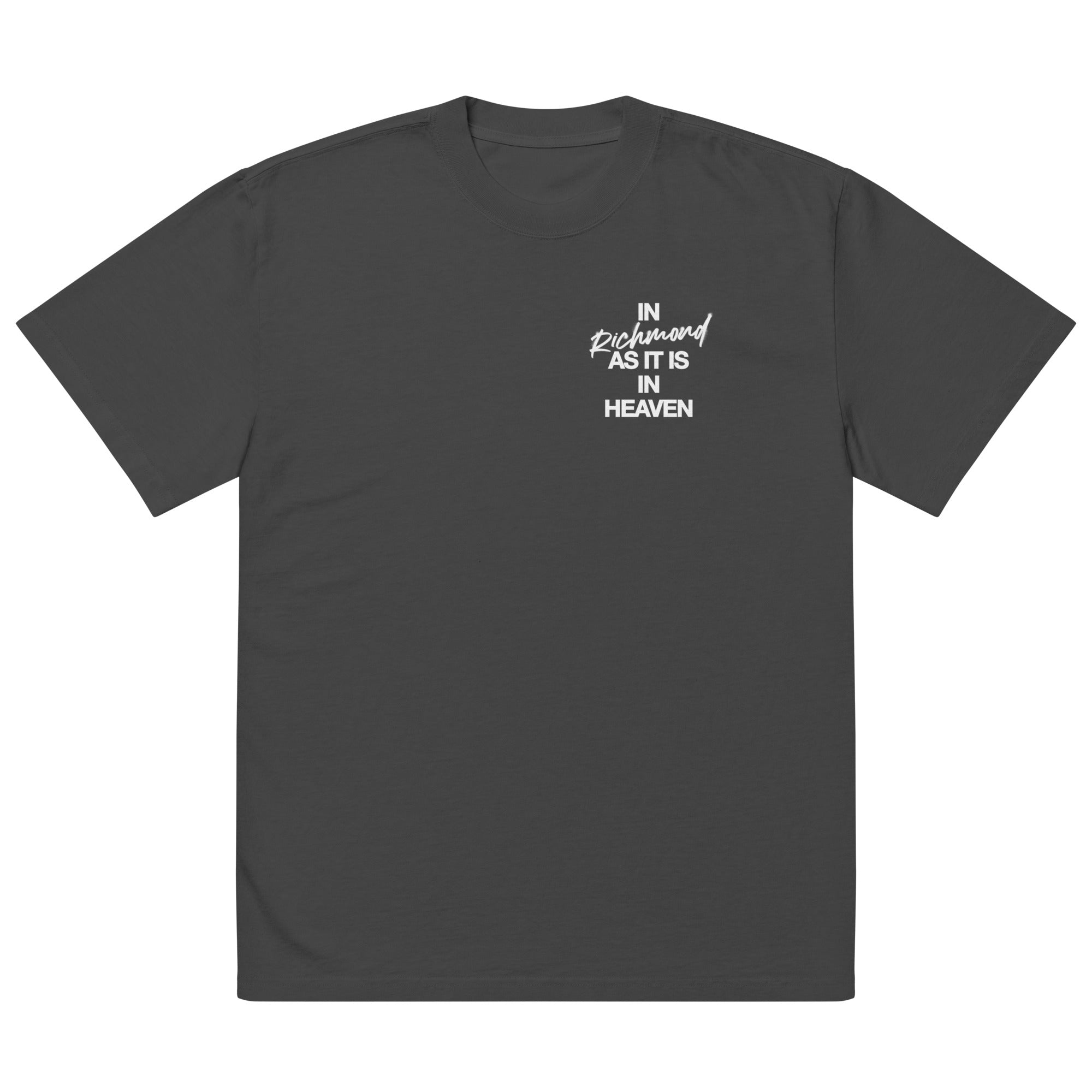 AS IN HEAVEN | Oversized faded t-shirt – Heights Church Merch